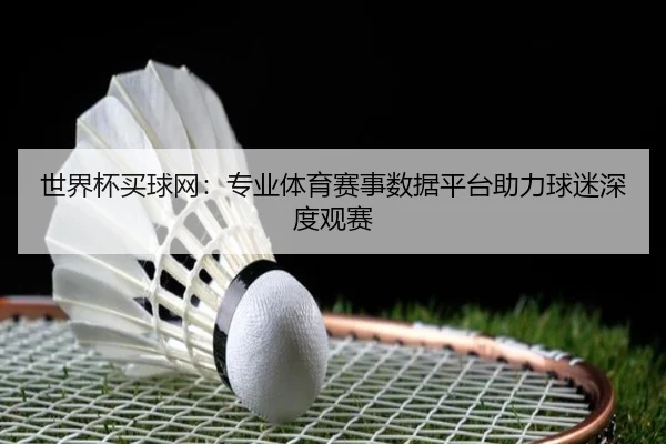 世界杯买球网：专业体育赛事数据平台助力球迷深度观赛